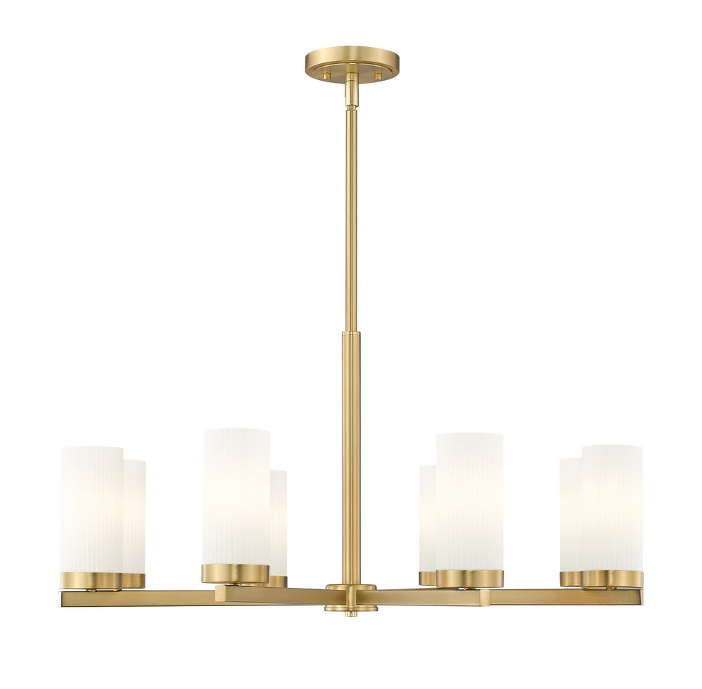 Z-Lite Canada - Eight Light Chandelier - Danica - Modern Gold- Union Lighting Luminaires Decor