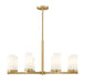 Z-Lite Canada - Eight Light Chandelier - Danica - Modern Gold- Union Lighting Luminaires Decor
