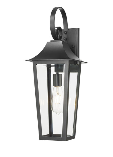 Z-Lite Canada - One Light Outdoor Wall Light - Gannon - Black- Union Lighting Luminaires Decor