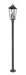 Z-Lite Canada - Three Light Outdoor Post Mount Fixture - Gannon - Black- Union Lighting Luminaires Decor