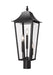 Z-Lite Canada - Three Light Outdoor Post Mount Fixture - Gannon - Black- Union Lighting Luminaires Decor