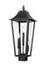 Z-Lite Canada - Three Light Outdoor Post Mount Fixture - Gannon - Black- Union Lighting Luminaires Decor