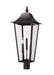 Z-Lite Canada - Three Light Outdoor Post Mount Fixture - Gannon - Black- Union Lighting Luminaires Decor