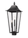 Z-Lite Canada - Three Light Outdoor Post Mount Fixture - Gannon - Black- Union Lighting Luminaires Decor