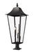 Z-Lite Canada - Five Light Outdoor Pier Mounted Fixture - Gannon - Black- Union Lighting Luminaires Decor