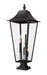 Z-Lite Canada - Five Light Outdoor Pier Mounted Fixture - Gannon - Black- Union Lighting Luminaires Decor