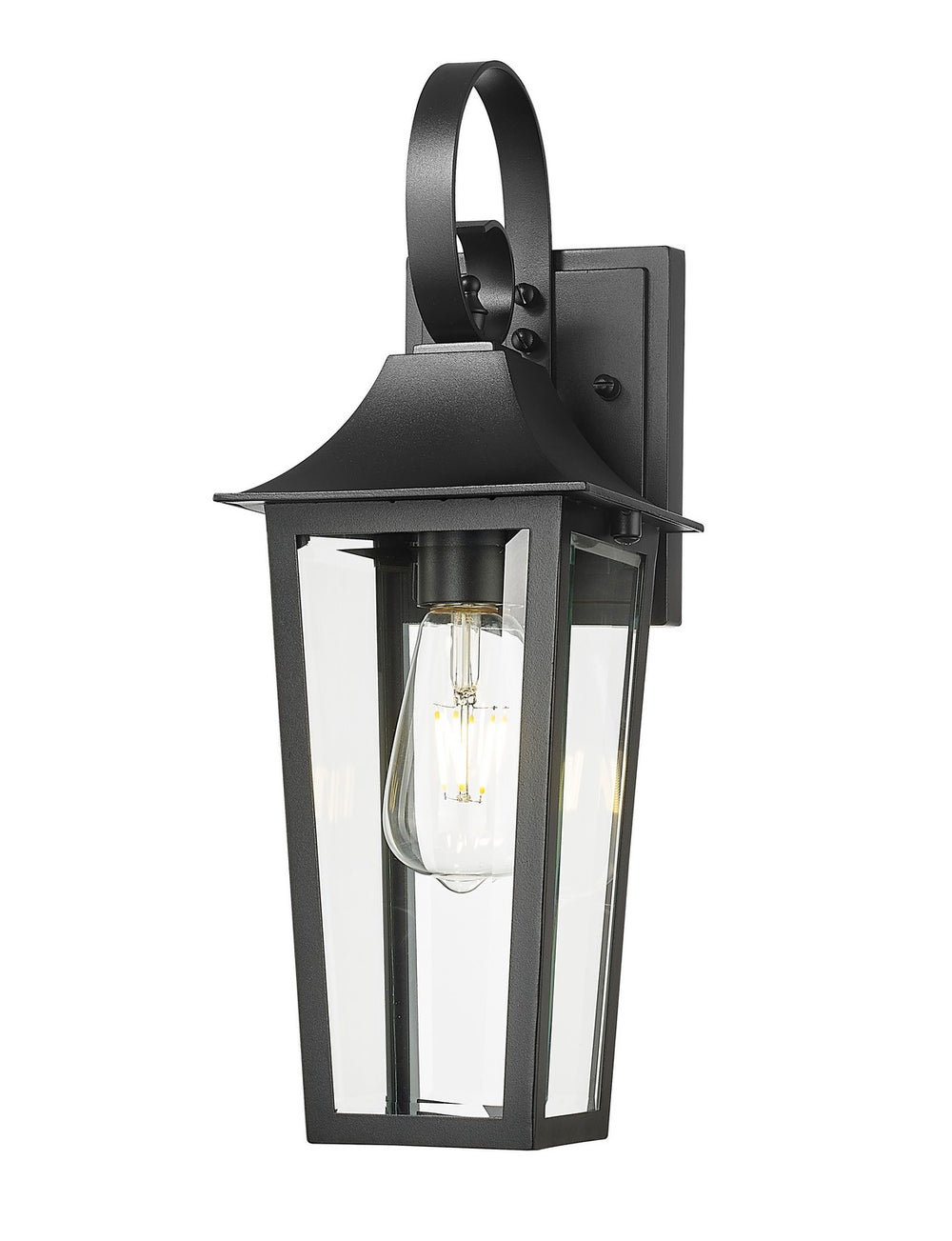 Z-Lite Canada - One Light Outdoor Wall Light - Gannon - Black- Union Lighting Luminaires Decor