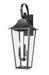 Z-Lite Canada - Three Light Outdoor Wall Light - Gannon - Black- Union Lighting Luminaires Decor