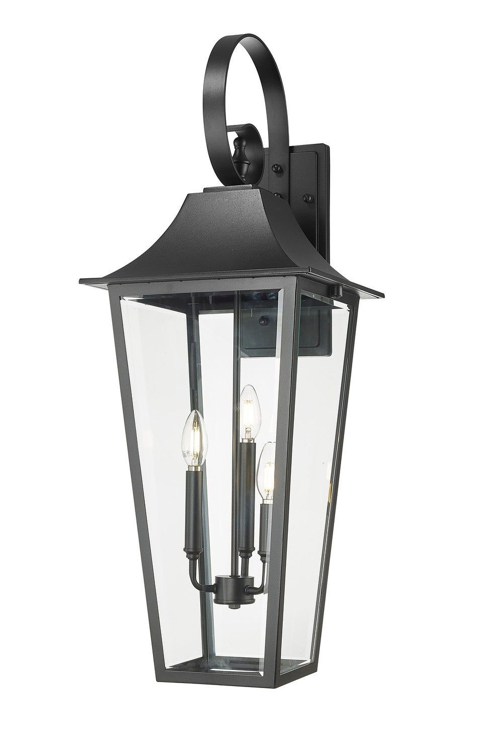 Z-Lite Canada - Three Light Outdoor Wall Light - Gannon - Black- Union Lighting Luminaires Decor