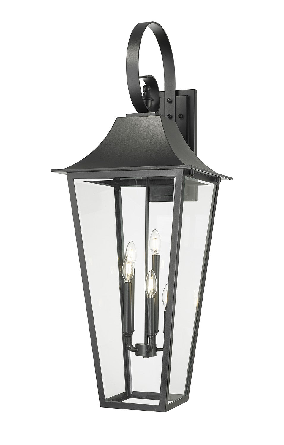 Z-Lite Canada - Five Light Outdoor Wall Light - Gannon - Black- Union Lighting Luminaires Decor
