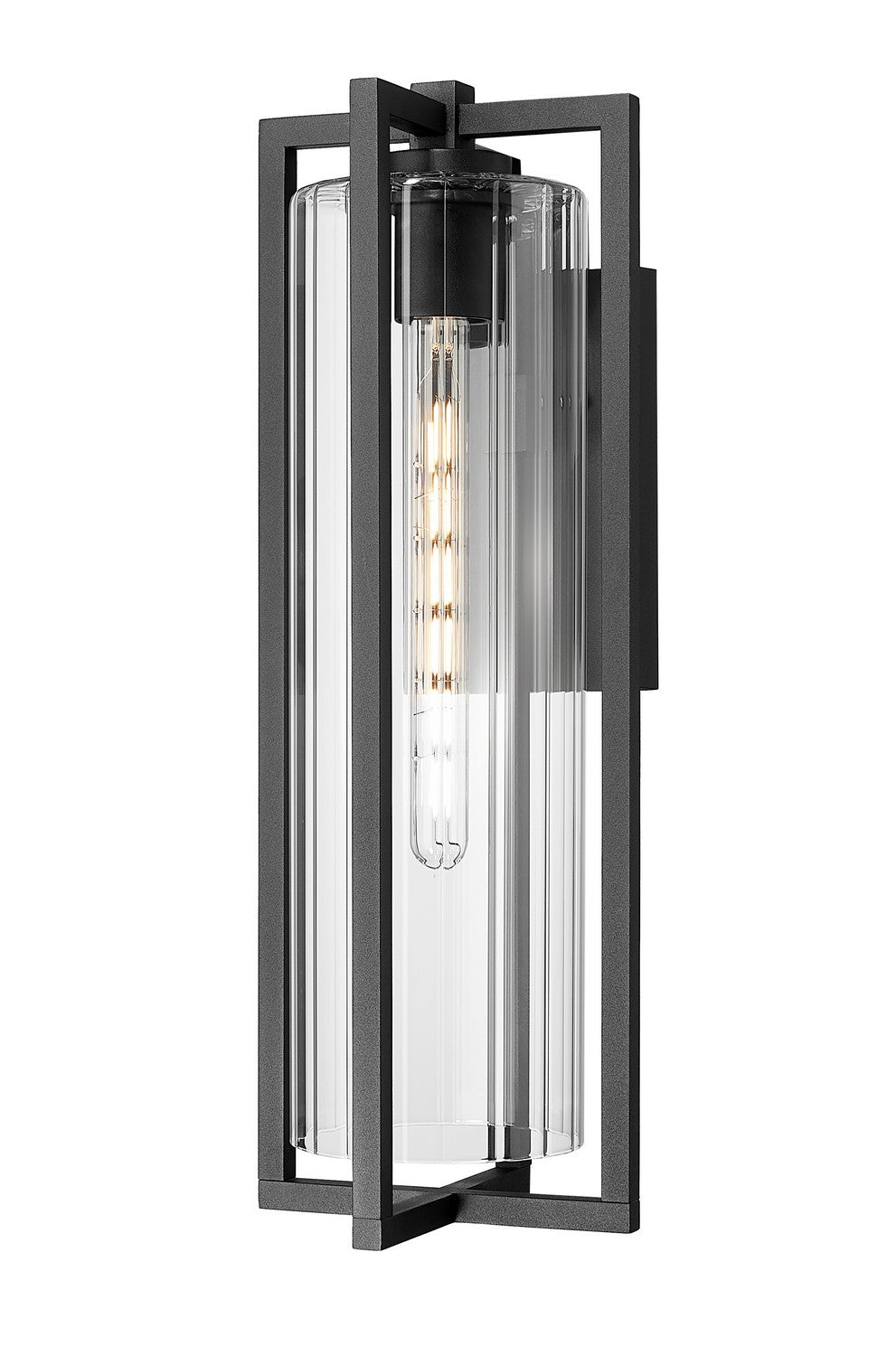 Z-Lite Canada - One Light Outdoor Wall Light - Aura - Black- Union Lighting Luminaires Decor