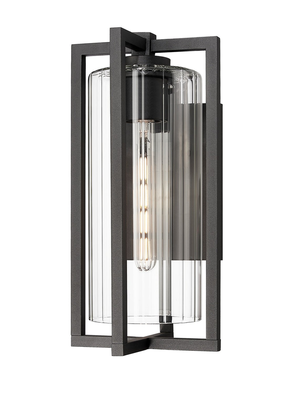 Z-Lite Canada - One Light Outdoor Wall Light - Aura - Black- Union Lighting Luminaires Decor