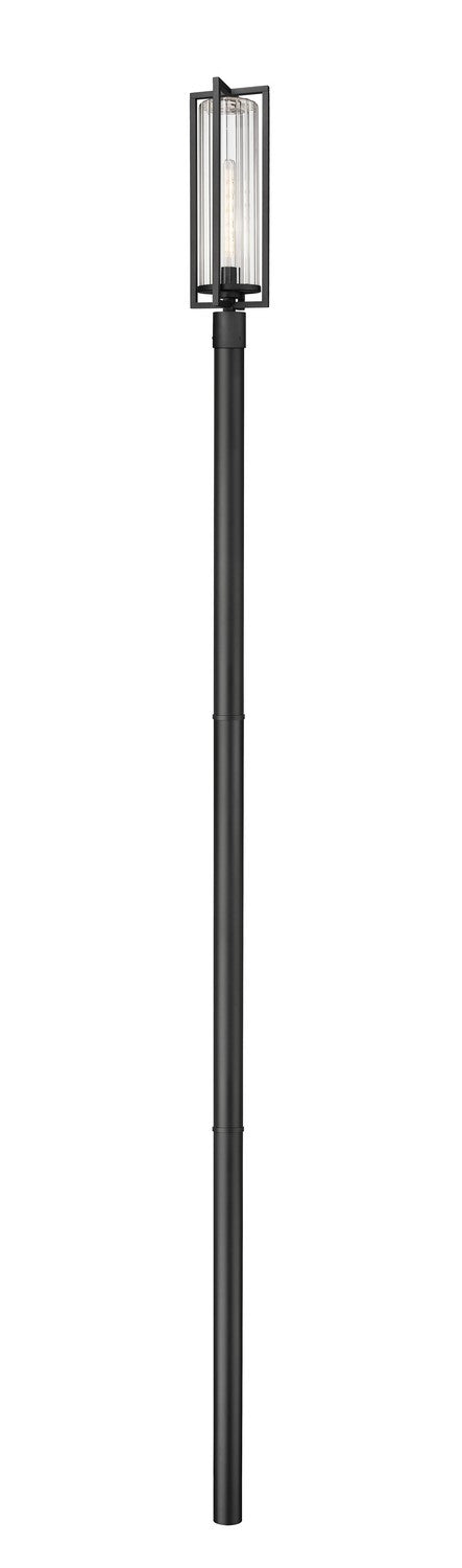 Z-Lite Canada - One Light Outdoor Post Mounted Fixture - Aura - Black- Union Lighting Luminaires Decor