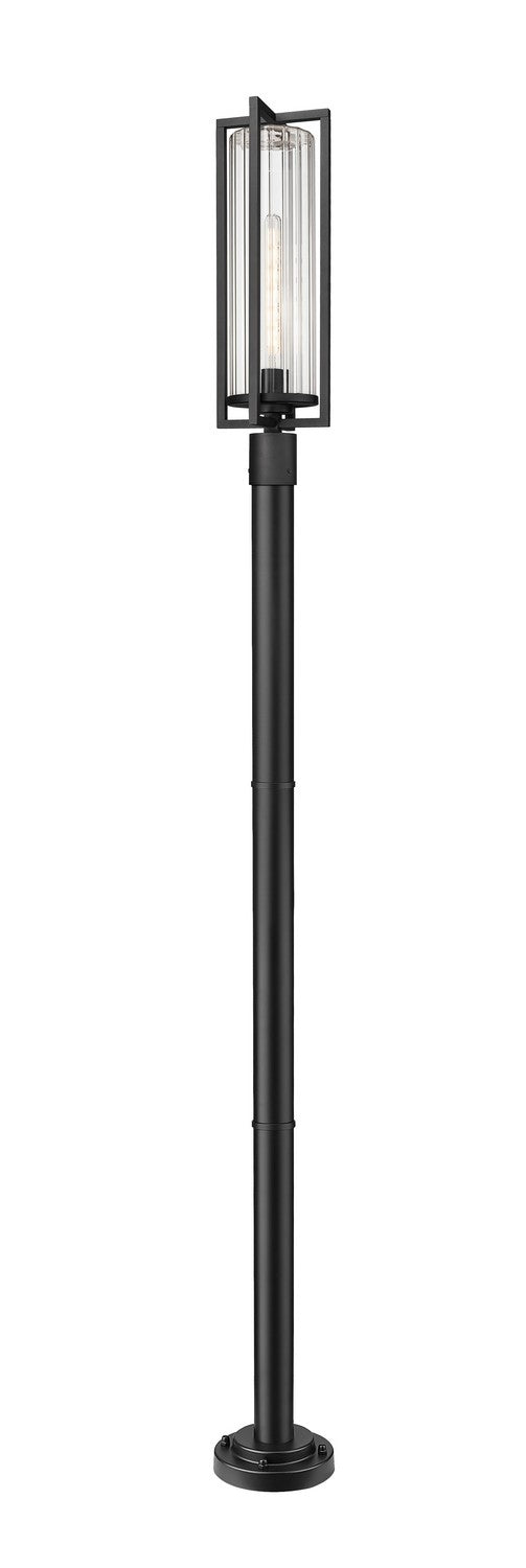 Z-Lite Canada - One Light Outdoor Post Mounted Fixture - Aura - Black- Union Lighting Luminaires Decor