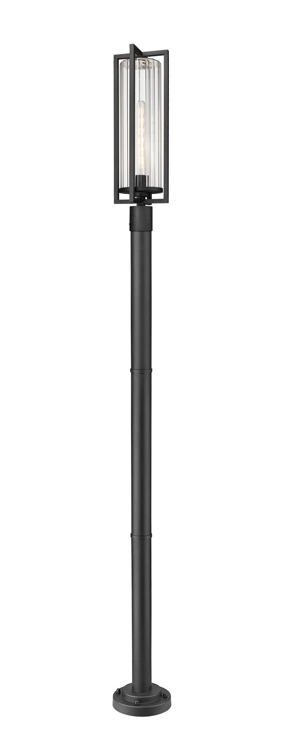 Z-Lite Canada - One Light Outdoor Post Mounted Fixture - Aura - Black- Union Lighting Luminaires Decor