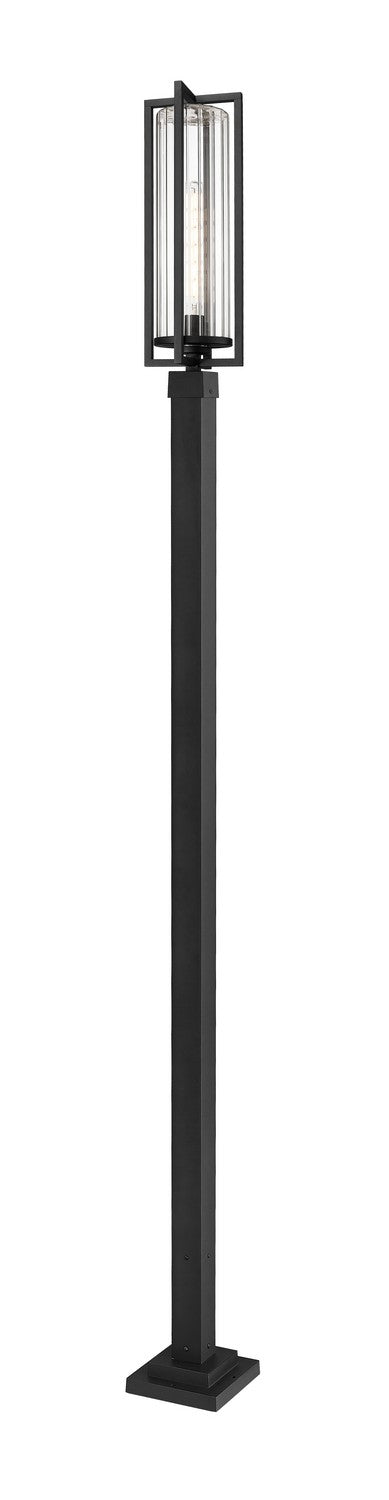 Z-Lite Canada - One Light Outdoor Post Mounted Fixture - Aura - Black- Union Lighting Luminaires Decor