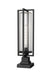 Z-Lite Canada - One Light Outdoor Pier Mounted Fixture - Aura - Black- Union Lighting Luminaires Decor