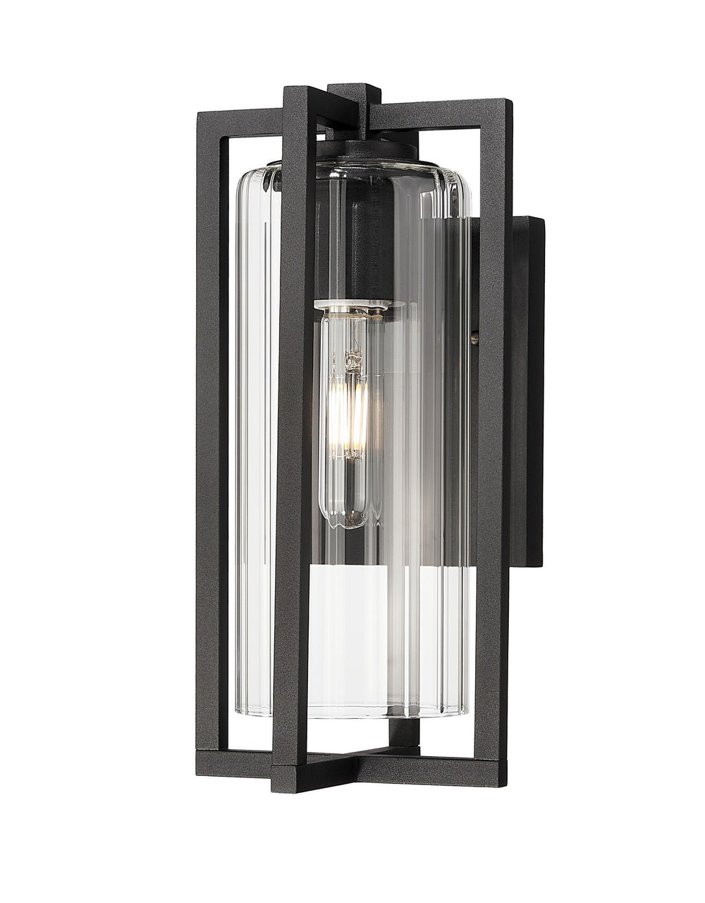 Z-Lite Canada - One Light Outdoor Wall Light - Aura - Black- Union Lighting Luminaires Decor