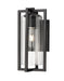 Z-Lite Canada - One Light Outdoor Wall Light - Aura - Black- Union Lighting Luminaires Decor
