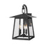 Z-Lite Canada - Three Light Outdoor Wall Light - Rainer - Black- Union Lighting Luminaires Decor