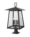 Z-Lite Canada - Five Light Outdoor Pier Mounted Fixture - Rainer - Black- Union Lighting Luminaires Decor