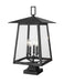 Z-Lite Canada - Five Light Outdoor Pier Mounted Fixture - Rainer - Black- Union Lighting Luminaires Decor