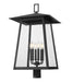 Z-Lite Canada - Six Light Outdoor Post Mount Fixture - Rainer - Black- Union Lighting Luminaires Decor