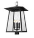 Z-Lite Canada - Six Light Outdoor Post Mount Fixture - Rainer - Black- Union Lighting Luminaires Decor