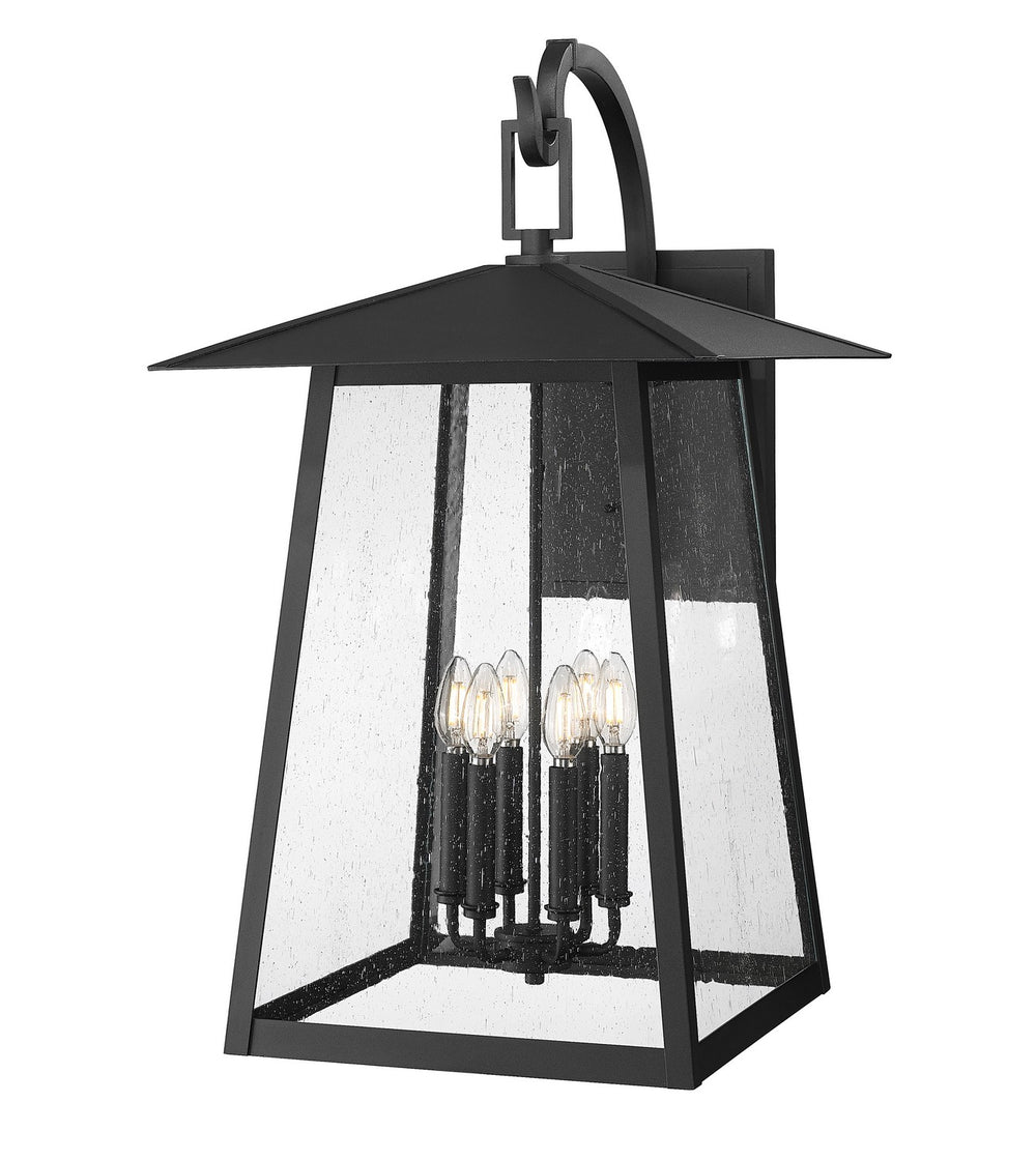 Z-Lite Canada - Six Light Outdoor Wall Light - Rainer - Black- Union Lighting Luminaires Decor
