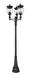 Z-Lite Canada - Four Light Outdoor Post Mounted Fixture - Davina - Black- Union Lighting Luminaires Decor