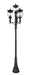 Z-Lite Canada - Four Light Outdoor Post Mounted Fixture - Davina - Black- Union Lighting Luminaires Decor