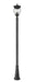 Z-Lite Canada - Four Light Outdoor Post Mounted Fixture - Davina - Black- Union Lighting Luminaires Decor