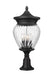 Z-Lite Canada - Four Light Outdoor Pier Mounted Fixture - Davina - Black- Union Lighting Luminaires Decor