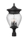 Z-Lite Canada - Four Light Outdoor Post Mount Fixture - Davina - Black- Union Lighting Luminaires Decor