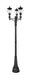 Z-Lite Canada - Three Light Outdoor Post Mounted Fixture - Davina - Black- Union Lighting Luminaires Decor