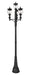 Z-Lite Canada - Three Light Outdoor Post Mounted Fixture - Davina - Black- Union Lighting Luminaires Decor