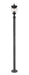 Z-Lite Canada - Three Light Outdoor Post Mounted Fixture - Davina - Black- Union Lighting Luminaires Decor
