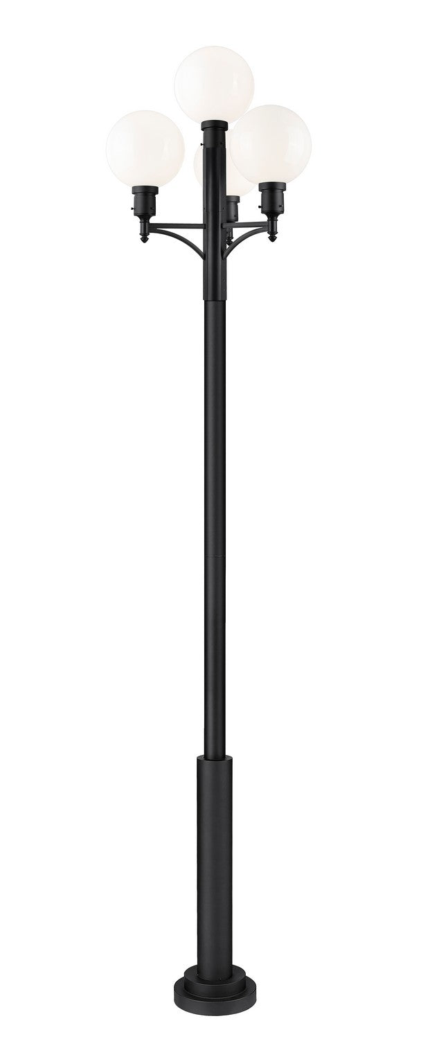 Z-Lite Canada - One Light Outdoor Post Mount Fixture - Laurent - Black- Union Lighting Luminaires Decor