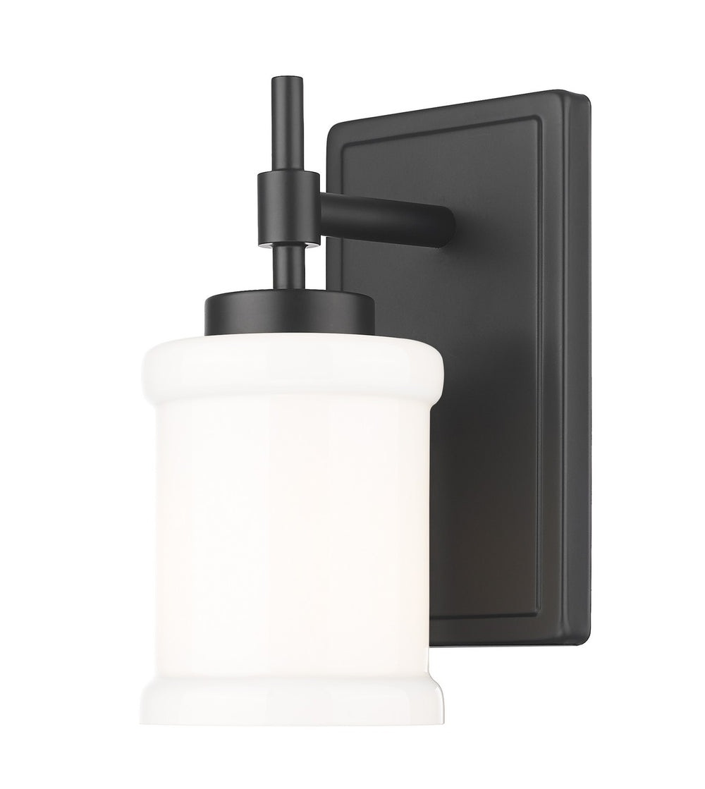 Z-Lite Canada - One Light Wall Sconce - Cadoc - Matte Black- Union Lighting Luminaires Decor