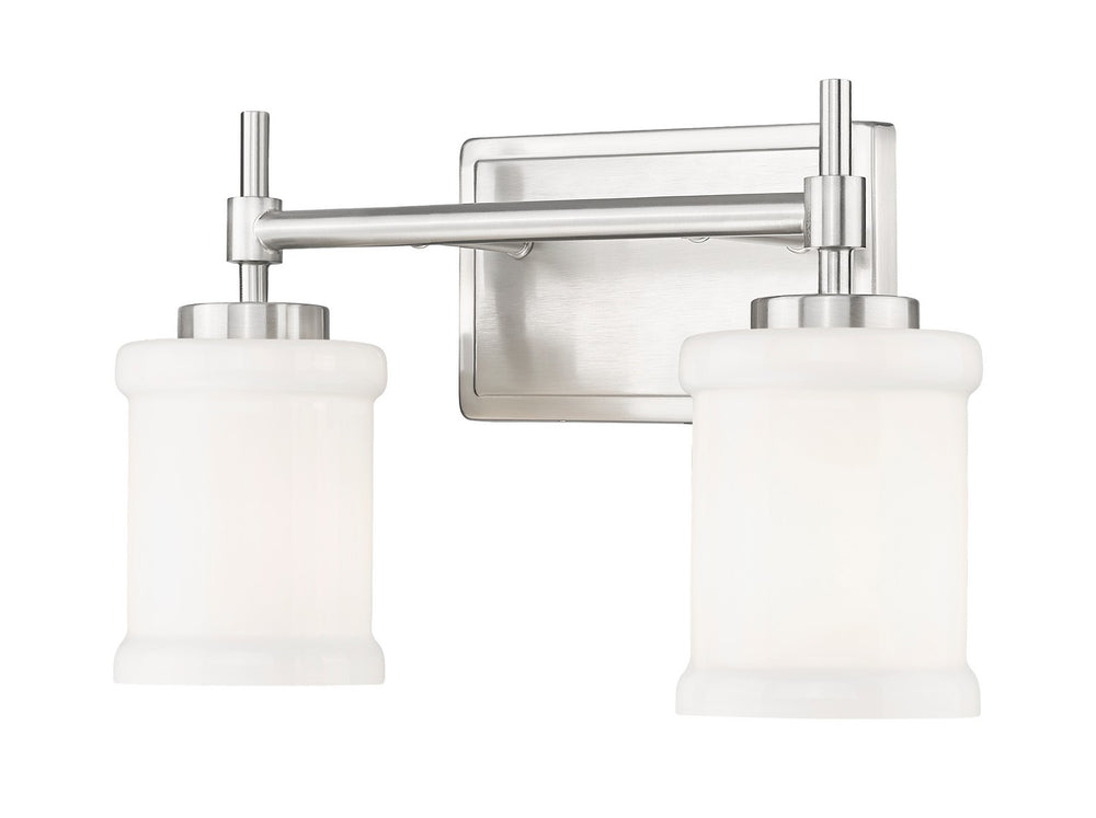 Z-Lite Canada - Two Light Vanity - Cadoc - Brushed Nickel- Union Lighting Luminaires Decor