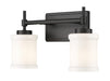 Z-Lite Canada - Two Light Vanity - Cadoc - Matte Black- Union Lighting Luminaires Decor