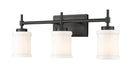 Z-Lite Canada - Three Light Vanity - Cadoc - Matte Black- Union Lighting Luminaires Decor