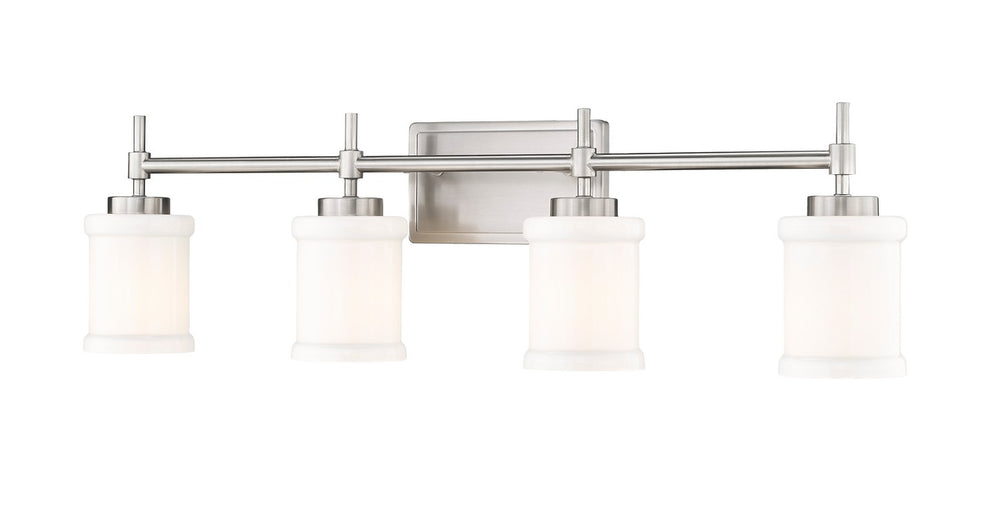 Z-Lite Canada - Four Light Vanity - Cadoc - Brushed Nickel- Union Lighting Luminaires Decor