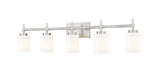 Z-Lite Canada - Five Light Vanity - Cadoc - Brushed Nickel- Union Lighting Luminaires Decor
