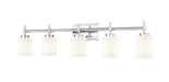 Z-Lite Canada - Five Light Vanity - Cadoc - Chrome- Union Lighting Luminaires Decor
