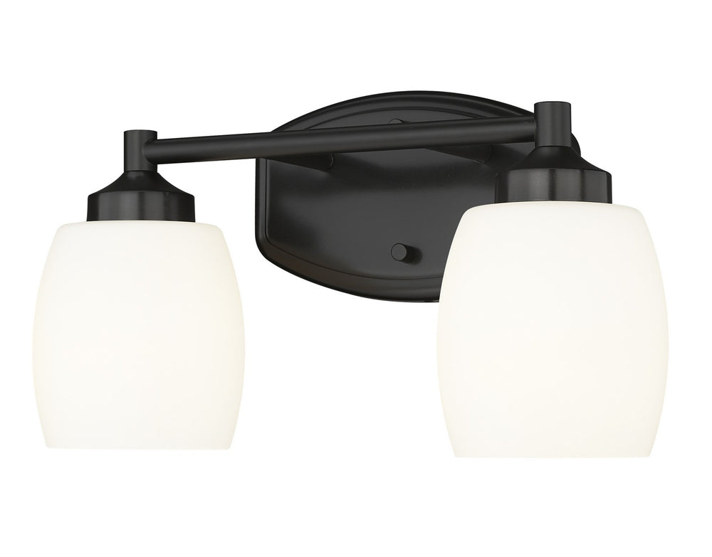 Z-Lite Canada - Two Light Vanity - Kendrick - Matte Black- Union Lighting Luminaires Decor