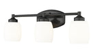 Z-Lite Canada - Three Light Vanity - Kendrick - Matte Black- Union Lighting Luminaires Decor