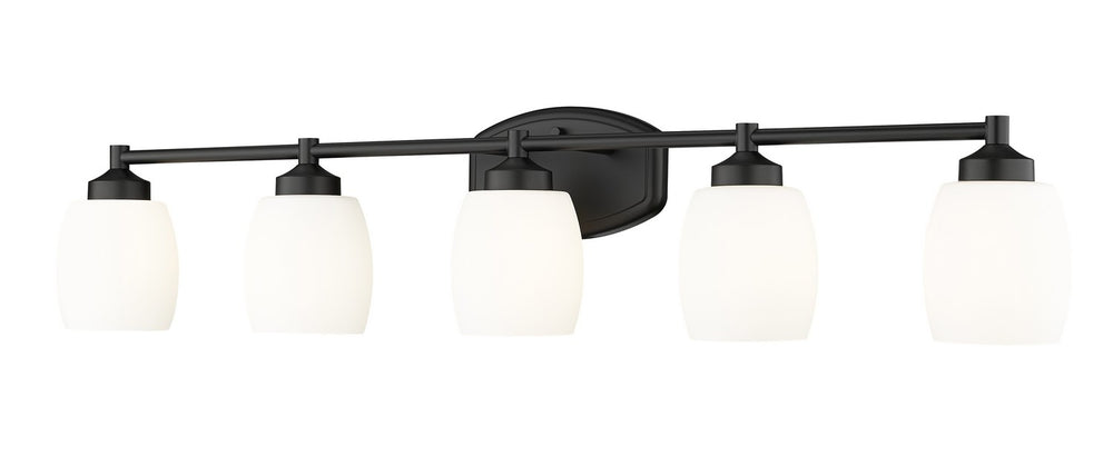 Z-Lite Canada - Five Light Vanity - Kendrick - Matte Black- Union Lighting Luminaires Decor