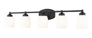 Z-Lite Canada - Five Light Vanity - Kendrick - Matte Black- Union Lighting Luminaires Decor