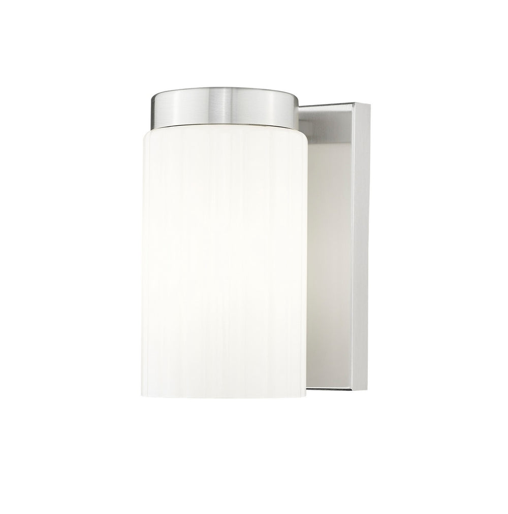 Z-Lite Canada - One Light Wall Sconce - Burk - Brushed Nickel- Union Lighting Luminaires Decor
